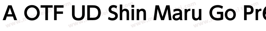 A OTF UD Shin Maru Go Pr6N字体转换